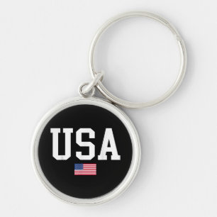 VSAPatriottische Amerikaanse Vlag Voor Mannen Vrou Sleutelhanger