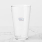 VSASnelheidsracen Patriottisch Vintage Vectorontwe Glas (Achterkant)