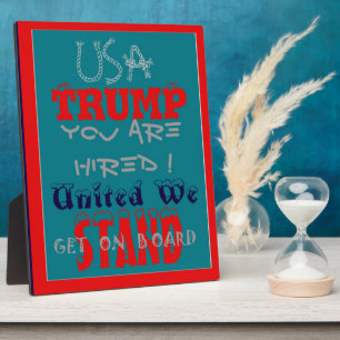 VSATrump Je bent aangenomen! United We Stand Kunst Fotoplaat