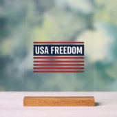 VSAVrijheidspatriottische Vlag Stijl Vector Design Acryl Bord (Neutraal)