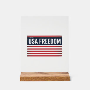 VSAVrijheidspatriottische Vlag Stijl Vector Design Acryl Bord