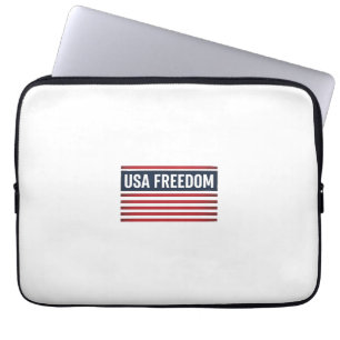 VSAVrijheidspatriottische Vlag Stijl Vector Design Laptop Sleeve