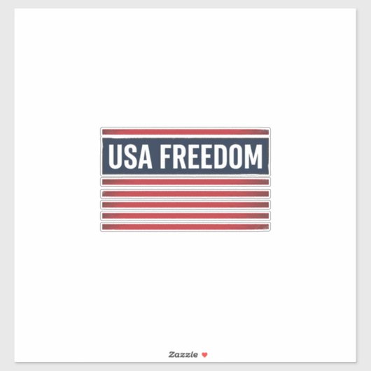 VSAVrijheidspatriottische Vlag Stijl Vector Design Sticker (Vel)