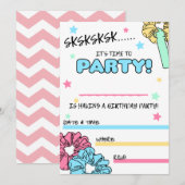 VSCO Girl Birthday Party Kaart (Voorkant / Achterkant)