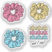 VSCO Girl Thlek Sticker Set (Voorkant)