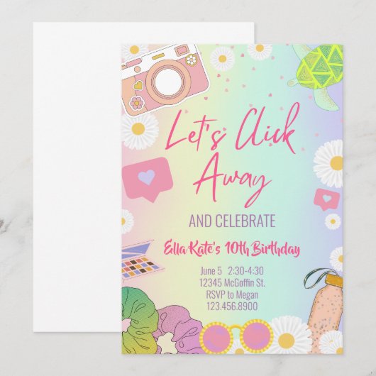 VSCO Meisje Pastel Tie Dye Tweener Tiener Meisjes  Kaart (Voorkant / Achterkant)