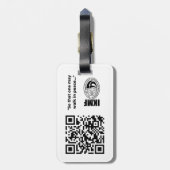 VSD-Bagagelabel Bagagelabel (Achterkant verticaal)