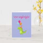 Vse najboljše, Sloveense gelukkige verjaardag Kaart (Gele Bloem)