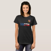 Vsetin Czech Republic Heart Flag Lion Coat Of Arm  T-shirt (Voorkant volledig)