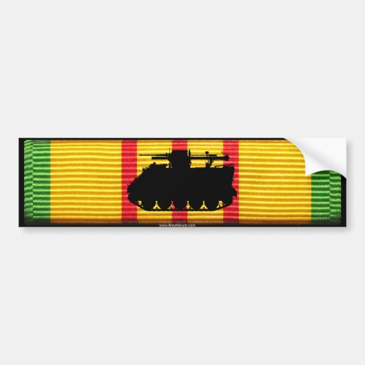 VSM-lint met M113 Recoilless Rifle Track Sticke Bumpersticker (Voorkant)