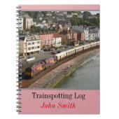 VSOE trein - trainspotting log gepersonaliseerd Notitieboek (Voorkant)