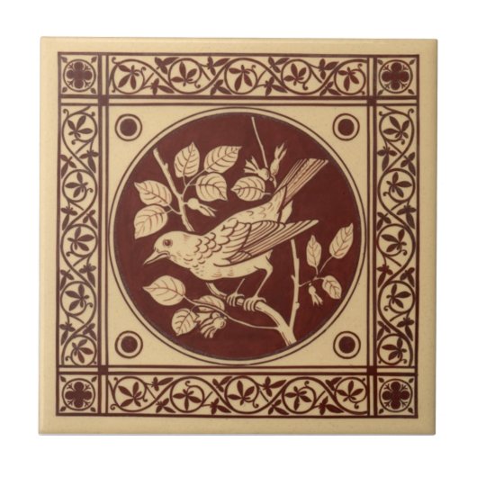 VT0006 Reproduction Antiek Transferware Tegeltje (Voorkant)