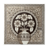 VT0007 Reproduction Antiek Transferware Tegeltje (Voorkant)