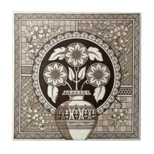 VT0007 Reproduction Antiek Transferware Tegeltje