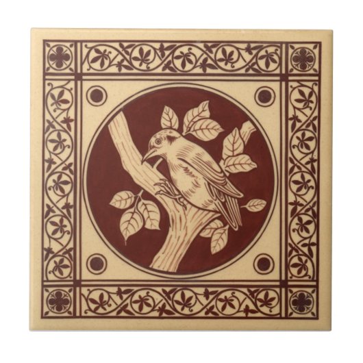 VT0008 Reproduction Antiek Transferware Tegeltje (Voorkant)