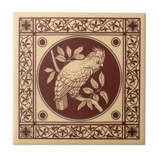 VT0009 Reproduction Antiek Transferware Tegeltje (Voorkant)