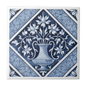 VT0010 Reproduction Antiek Transferware Tegeltje