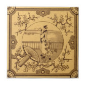 VT0011 Reproduction Antiek Transferware Tegeltje (Voorkant)