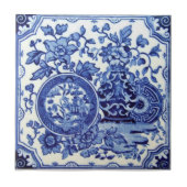 VT0017 Reproduction Antiek Transferware Tegeltje (Voorkant)