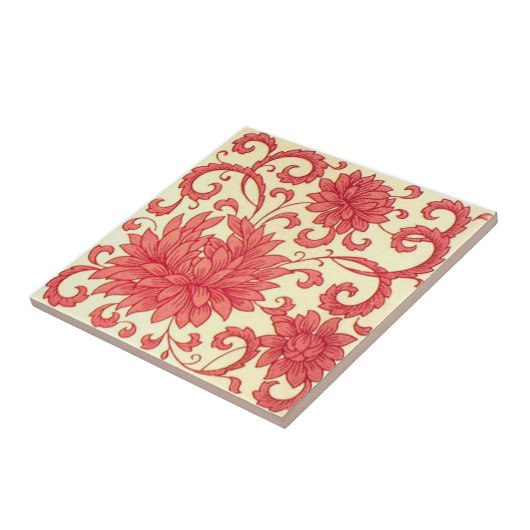 VT0019 Reproduction Antiek Transferware Tegeltje (Zijkant)