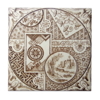 VT0022 Reproduction Antiek Transferware Tegeltje
