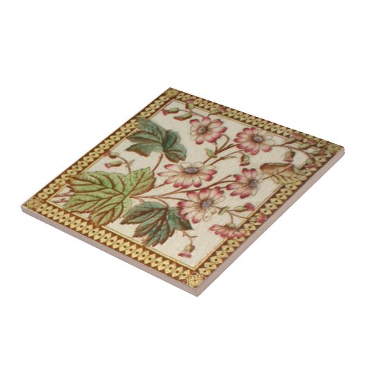 VT0023 Reproduction Antiek Transferware Tegeltje (Zijkant)