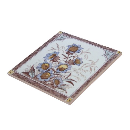 VT0027 Reproduction Antiek Transferware Tegeltje (Zijkant)