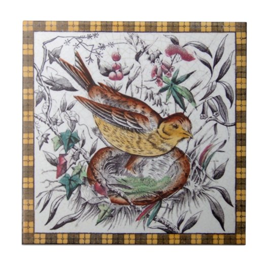 VT0030 Reproduction Antiek Transferware Tegeltje (Voorkant)