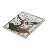 VT0032 Reproduction Antiek Transferware Tegeltje (Zijkant)