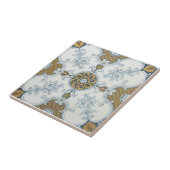 VT0039 Reproduction Antiek Transferware Tegeltje (Zijkant)