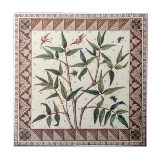 VT0043 Reproduction Antiek Transferware Tegeltje (Voorkant)