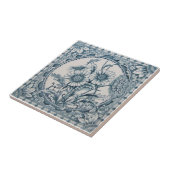 VT0045 Reproduction Antiek Transferware Tegeltje (Zijkant)