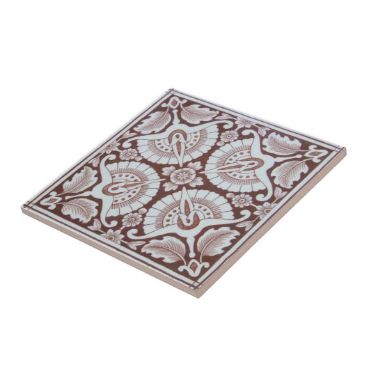 VT0048 Reproduction Antiek Transferware Tegeltje (Zijkant)