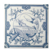 VT0056 Reproduction Antiek Transferware Tegeltje (Voorkant)