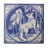 VT0061 Reproduction Antiek Transferware Tegeltje (Voorkant)