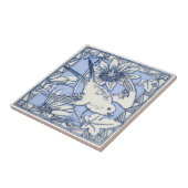 VT0064 Reproduction Antiek Transferware Tegeltje (Zijkant)