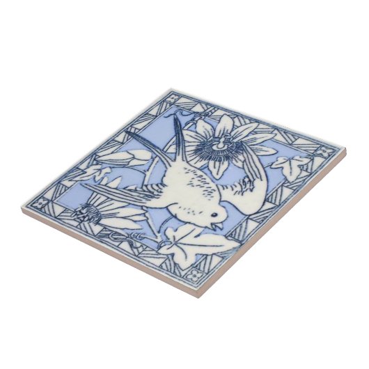 VT0064 Reproduction Antiek Transferware Tegeltje (Zijkant)