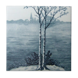 VT0066 Reproduction Antiek Transferware Tegeltje