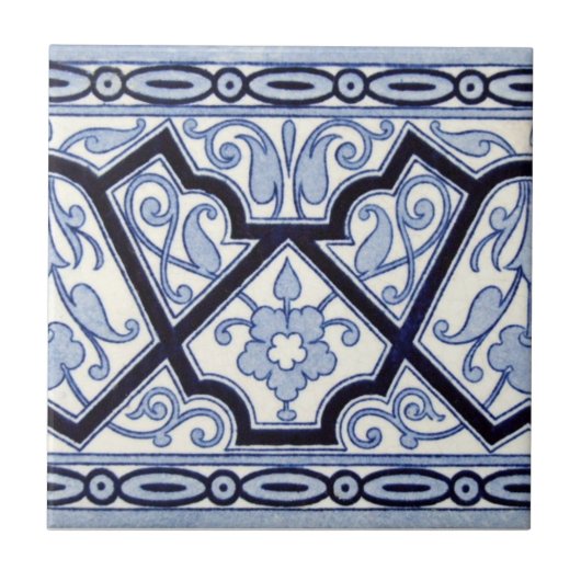 VT0070 Reproduction Antiek Transferware Tegeltje (Voorkant)