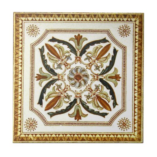 VT0071 Reproduction Antiek Transferware Tegeltje (Voorkant)