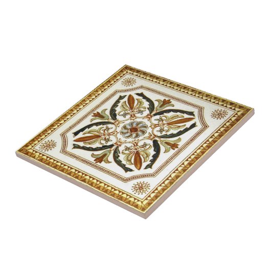 VT0071 Reproduction Antiek Transferware Tegeltje (Zijkant)