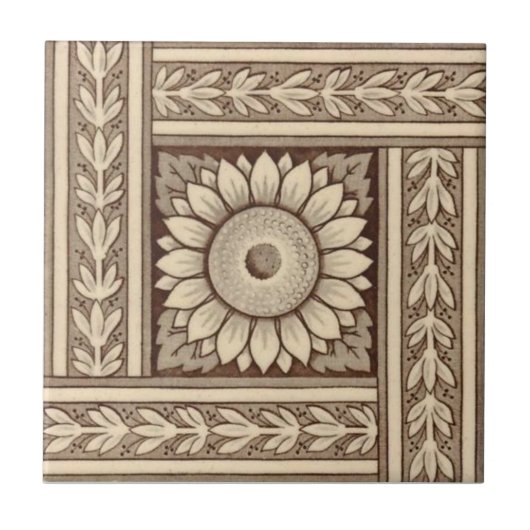 VT0074 Reproduction Antiek Transferware Tegeltje (Voorkant)