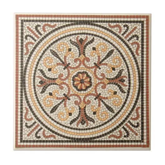 VT0075 Reproduction Antiek Transferware Tegeltje (Voorkant)