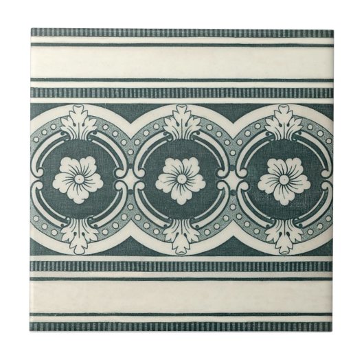 VT0077 Reproduction Antiek Transferware Tegeltje (Voorkant)