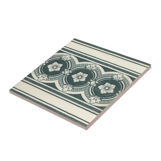 VT0077 Reproduction Antiek Transferware Tegeltje (Zijkant)