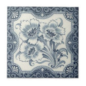 VT0079 Reproduction Antiek Transferware Tegeltje (Voorkant)