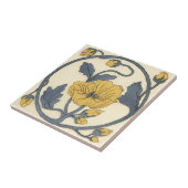 VT0080 Reproduction Antiek Transferware Tegeltje (Zijkant)