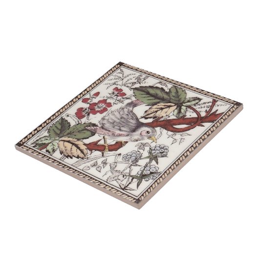 VT0082 Reproduction Antiek Transferware Tegeltje (Zijkant)