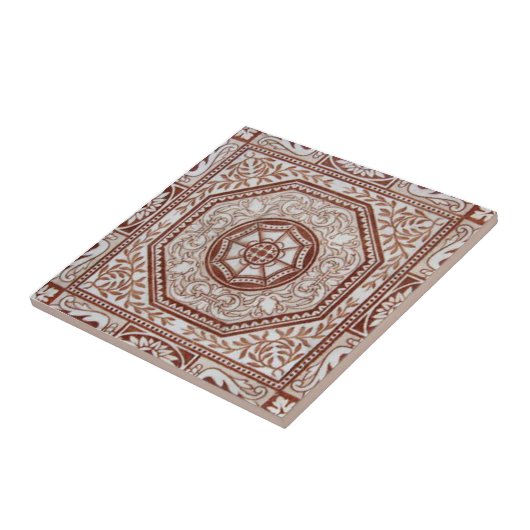 VT0084 Reproduction Antiek Transferware Tegeltje (Zijkant)