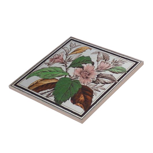 VT0089 Reproduction Antiek Transferware Tegeltje (Zijkant)